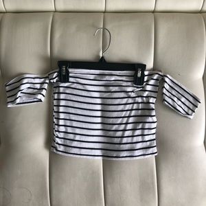 Off the shoulder crop top